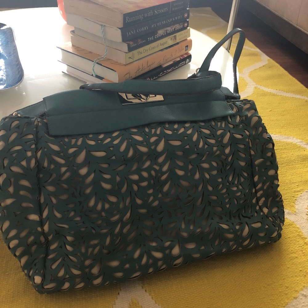 Teal handbag